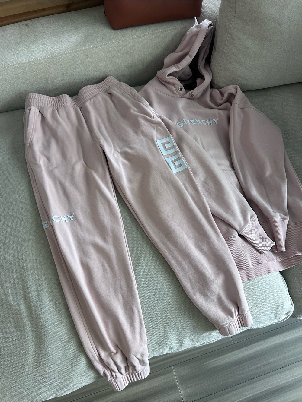 Givenchy Women’s Pink Sweatsuit - Logo Joggers & Hoodie